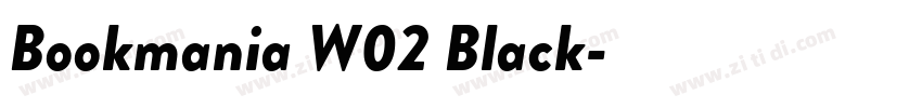 Bookmania W02 Black字体转换